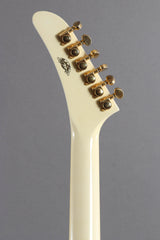 1986 Gibson Custom Shop Edition Les Paul Aldo Nova Polaris White ~Explorer Head-stock~