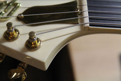 1986 Gibson Custom Shop Edition Les Paul Aldo Nova Polaris White ~Explorer Head-stock~