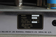 1987 Marshall 2555 Silver Jubilee 25/50 Anniversary 100 Watt Tube Head