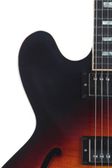 2017 Gibson Memphis ES-335 Slim Neck Figured Sunset Burst Semi-Hollow -SUPER CLEAN-