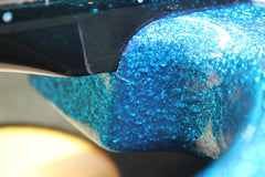 2005 Modulus FB4 Funk Unlimited Flea Bass Blue Sparkle