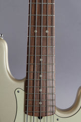 2003 Fender Roscoe Beck V 5 String Bass Guitar Shorline Gold