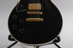 2004 Left Handed Gibson Custom Shop Les Paul Custom Ebony Black