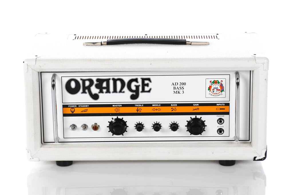 Orange AD200B MKIII Tube Bass Head Limited Edition White
