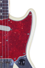 1966 Fender Musicmaster II Olympic White Vintage Electric Guitar