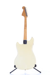 1966 Fender Musicmaster II Olympic White Vintage Electric Guitar