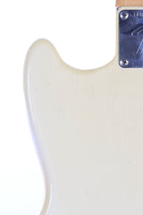 1966 Fender Musicmaster II Olympic White Vintage Electric Guitar