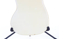 1966 Fender Musicmaster II Olympic White Vintage Electric Guitar