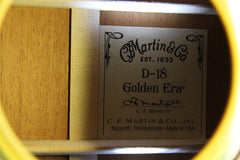 2010 Martin D-18GE 1934 Golden Era Acoustic Guitar