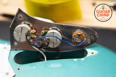 2002 Fender Japan Mustang MB98-75CO OTM Bass Competition Ocean Turquoise Metallic