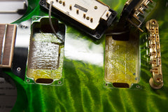 2008 Gibson Custom Shop Sg Elegant Iguana Burst Quilt Top