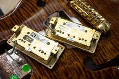 2010 PRS Paul Reed Smith Hollowbody II Black Gold Wrap 10 Top -With Piezo-