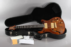 2010 PRS Paul Reed Smith Hollowbody II Black Gold Wrap 10 Top -With Piezo-