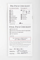 2014 Gibson Custom Shop Les Paul Custom Black