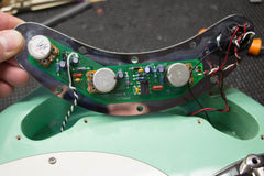 2010 Ernie Ball Music Man Stingray Classic 5 String Bass Seafoam Green