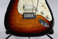 1998 Fender Custom Shop Set Neck Thru Stratocaster Sunburst Quilt Top