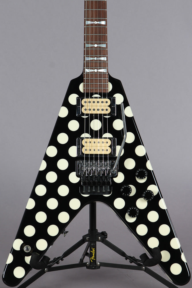 1998 Jackson USA Custom Shop Limited Edition Randy Rhoads Tribute Polka Dot Flying V #55 of 150