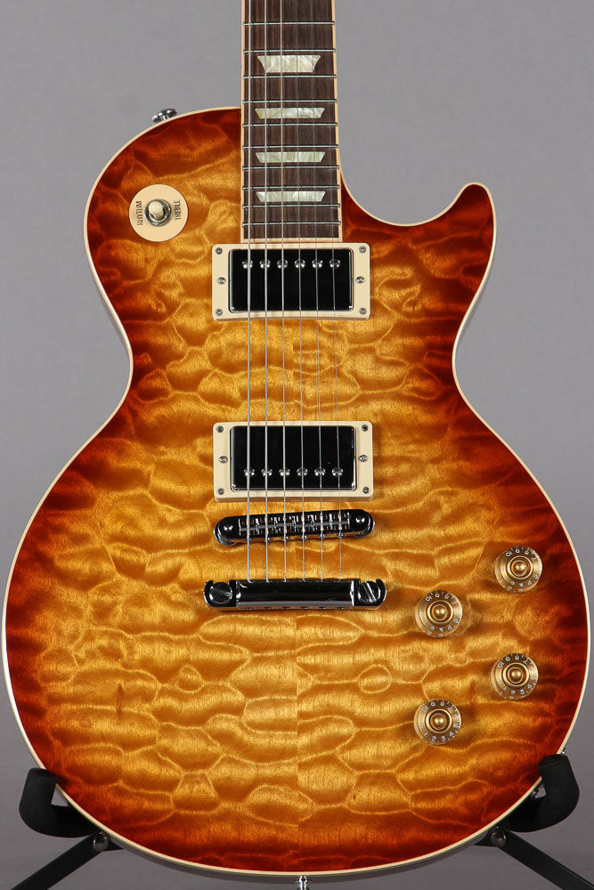 2014 Gibson 120th Anniversary Les Paul Standard Premium Plus Honeyburst Perimeter Quilt Top