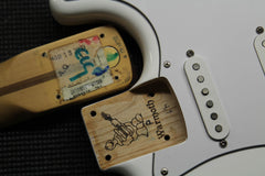 2003 Fender Partscaster White Warmoth Body Malmsteen Scalloped Neck ~Abigail Ybarra Pickups~