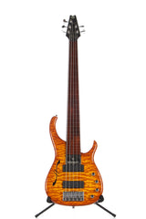 2006 Modulus Quantum Q 5 String Fretless Semi-Hollow Bass Guitar -RARE-