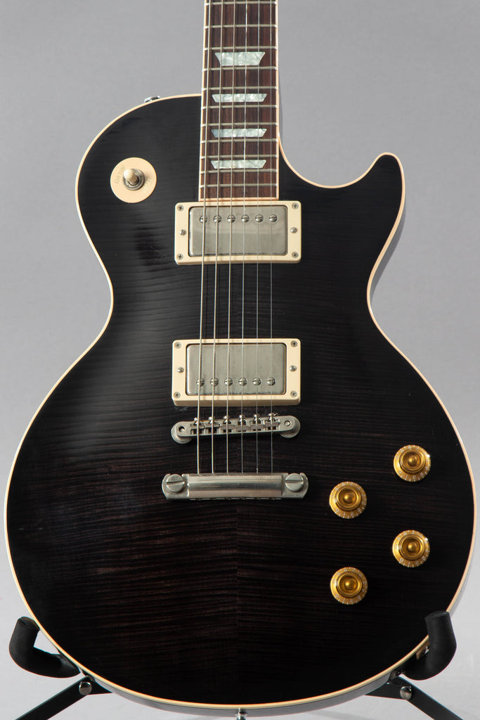 2002 Gibson Custom Shop Les Paul Standard Class 5 Trans Black