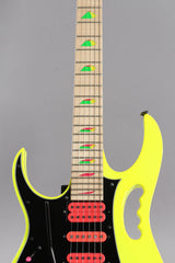 2017 Left Handed Ibanez Jem 777 30th Anniversary Desert Sun Yellow Electric Guitar