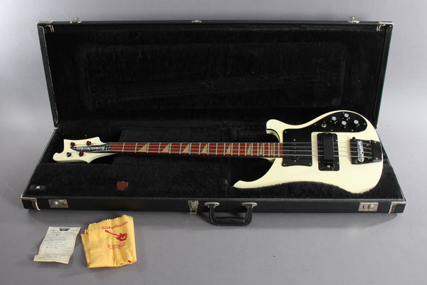 1987 Rickenbacker 4003 Bass Guitar White W/Black Binding | Guitar 