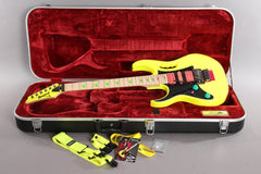 2017 Left Handed Ibanez Jem 777 30th Anniversary Desert Sun Yellow Electric Guitar