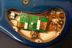 1998 Parker Fly Deluxe Trans Blue Mahogany Top -PRE REFINED-