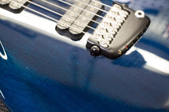 1998 Parker Fly Deluxe Trans Blue Mahogany Top -PRE REFINED-