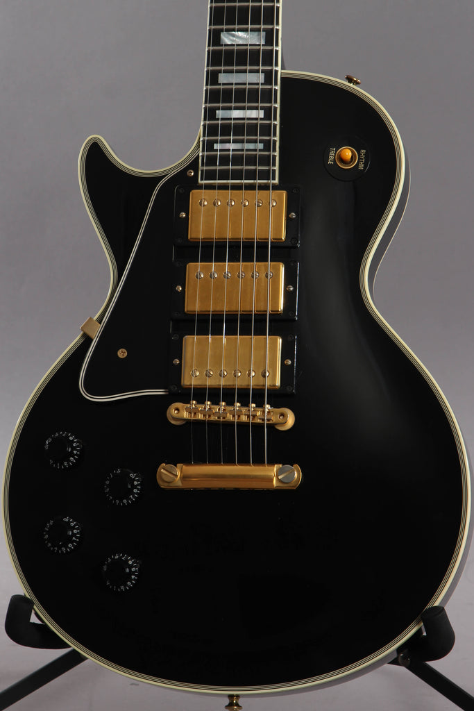 2005 Left Handed Gibson Custom Shop Les Paul Custom 1957 Reissue 3 Pick-up Black Beauty