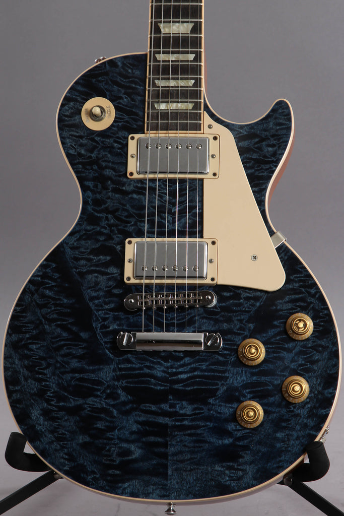 2011 Gibson Les Paul Standard Premium Plus Royal Blue Quilt Top ~Headstock Repair~