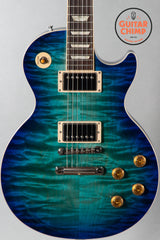 2020 Gibson Les Paul Standard Goryo Yuto Trans Blue Burst Quilt Top