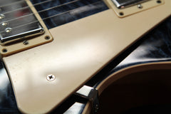 2011 Gibson Les Paul Standard Premium Plus Royal Blue Quilt Top ~Headstock Repair~