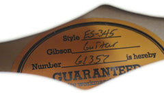 2016 Gibson Memphis 1964 ES-345 VOS Classic White