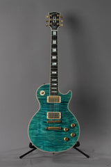 2011 Gibson Custom Shop Les Paul Custom Aqua Blue Flame Top