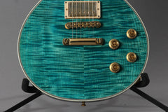 2011 Gibson Custom Shop Les Paul Custom Aqua Blue Flame Top