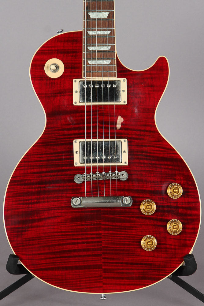 2001 Gibson Custom Shop Les Paul Class 5 Cranberry Red Flame Top