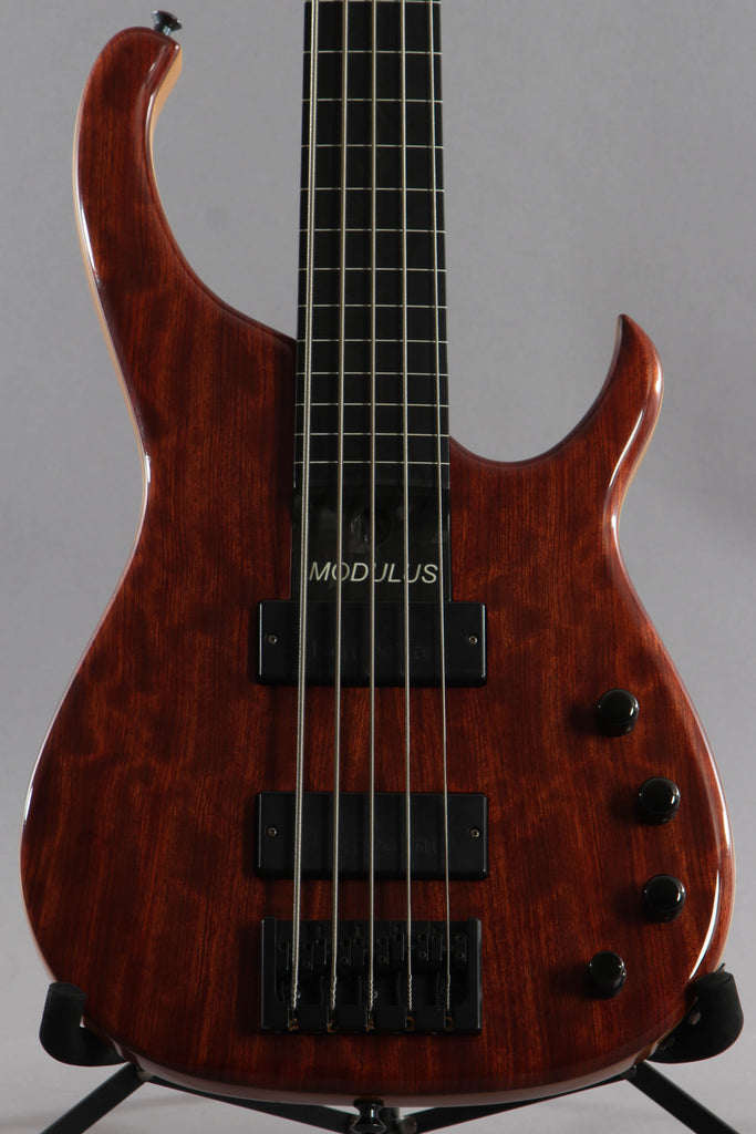 2003 Modulus Quantum Q 5 String Fretless Bass Guitar -Walnut Top-