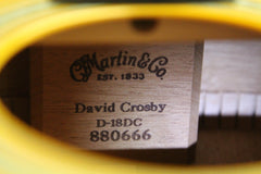 2002 Martin D-18 DC David Crosby Signature Acoustic Guitar #101 of 250