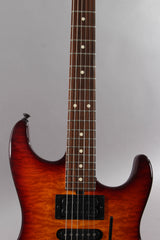 2016 Sadowsky NYC S-Style Dark Cherry Burst Quilt Top