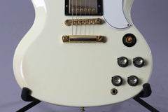 2001 Gibson Custom Shop SG Custom 3-Pickup Alpine White