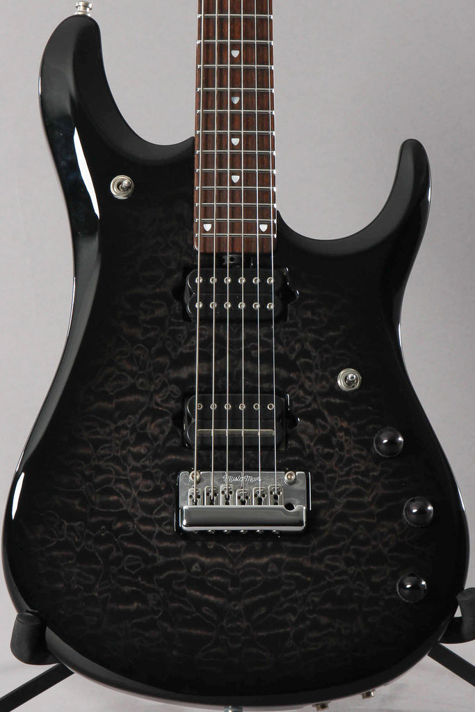 Ernie Ball Music Man Family Reserve John Petrucci JP6 BFR Baritone Trans Black Quilt Top