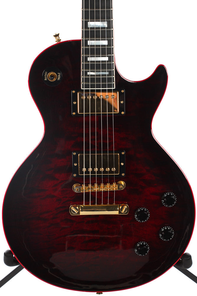2010 Gibson Custom Shop Les Paul Custom Class 5 Blood Burst Quilt Top