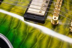 2014 Gibson Custom Shop Les Paul Custom Quilt Iguana Burst
