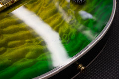 2014 Gibson Custom Shop Les Paul Custom Quilt Iguana Burst