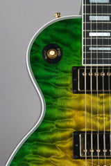 2014 Gibson Custom Shop Les Paul Custom Quilt Iguana Burst
