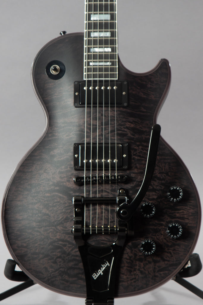 2017 Gibson Custom Shop Les Paul Custom Darksyde Trans Charcoal Widow