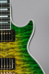 2014 Gibson Custom Shop Les Paul Custom Quilt Iguana Burst