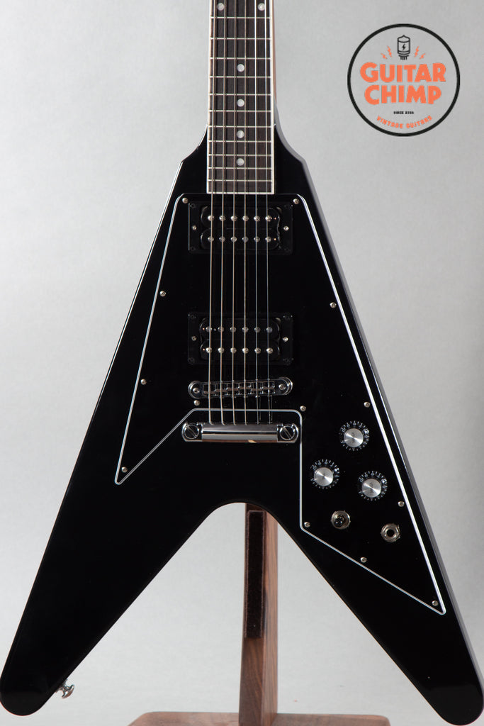2021 Gibson 70s Flying V Ebony Black